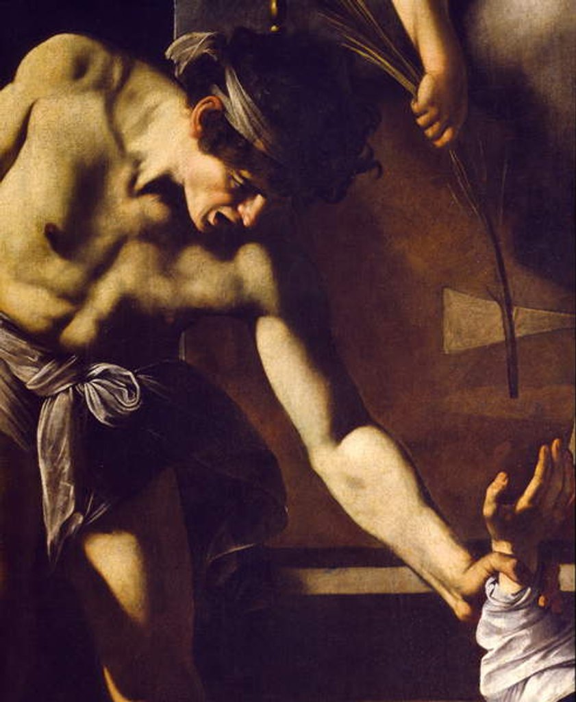 Detail of The Martyrdom of St. Matthew, detail, 1599-1600 by Michelangelo Merisi da Caravaggio