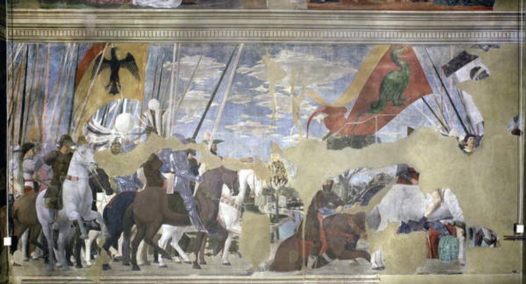 Detail of The Battle of the Milvian Bridge, 312 AD by Piero della Francesca