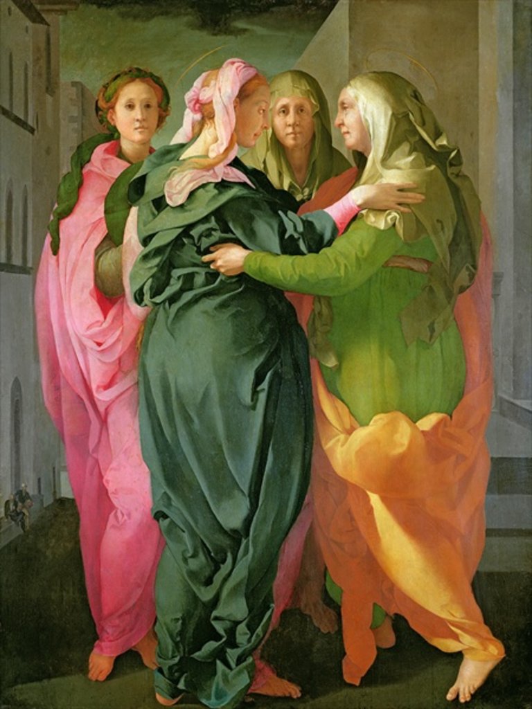Detail of The Visitation, c.1530 by Jacopo Pontormo