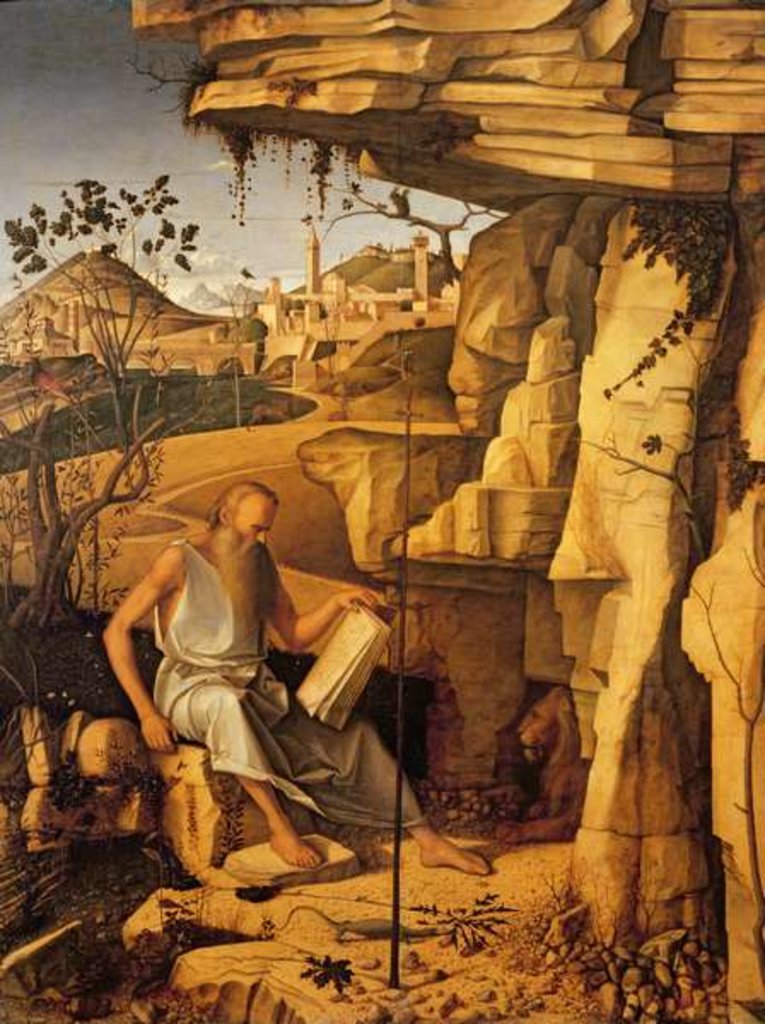 Detail of St. Jerome in the Desert, 1480-87 by Giovanni Bellini