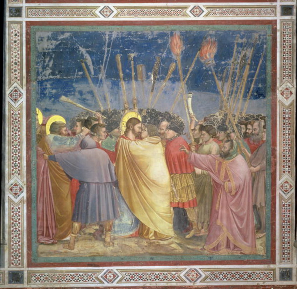 Detail of The Betrayal of Christ, c.1305 by Giotto