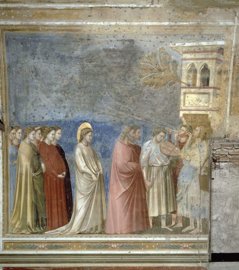 Detail of The Virgin's Wedding Procession, c.1305 by Giotto