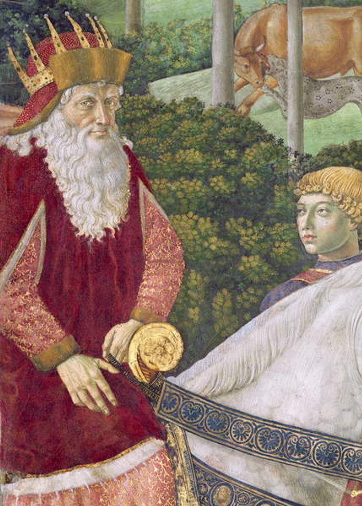 Detail of Giuseppe, the Patriarch of Constantinople, as one of the Three Kings by Benozzo di Lese di Sandro Gozzoli