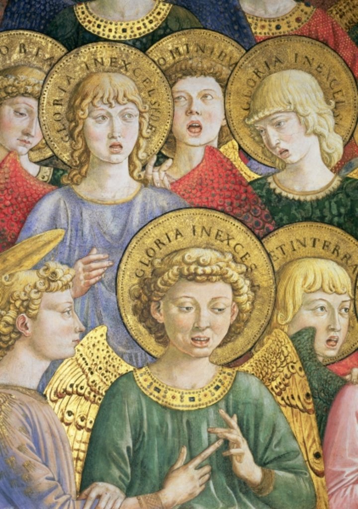 Detail of Choir of Angels by Benozzo di Lese di Sandro Gozzoli