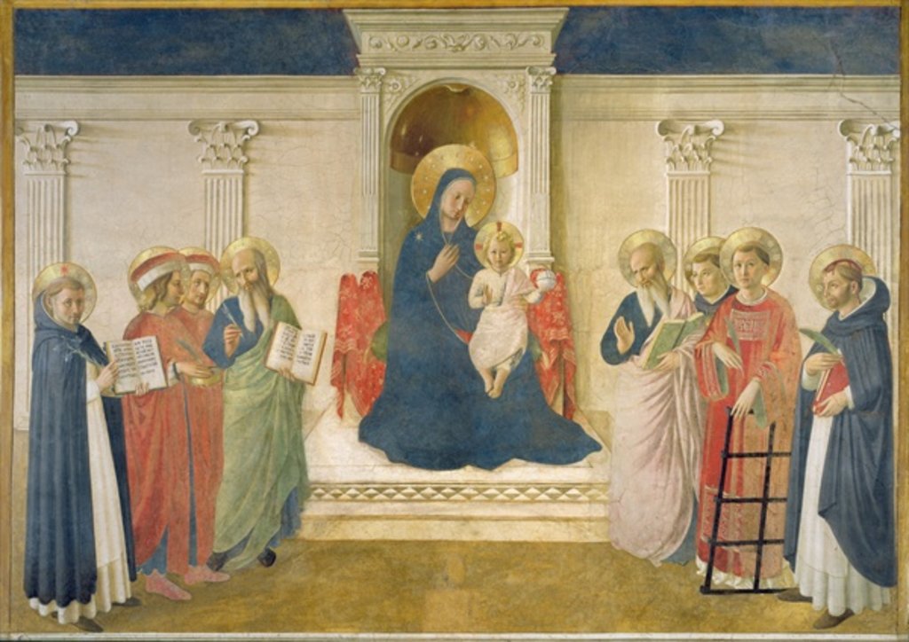 Detail of The Madonna delle Ombre, 1450 by Fra Angelico