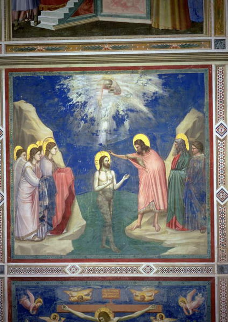 Detail of The Baptism of Christ, c.1305 by Giotto
