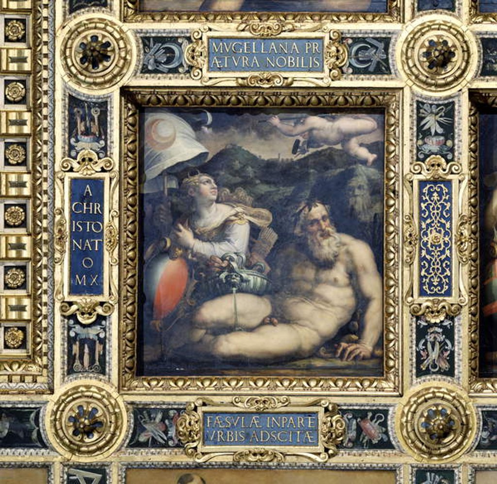 Detail of Allegory of the town of Fiesol by Giorgio (and workshop) Vasari