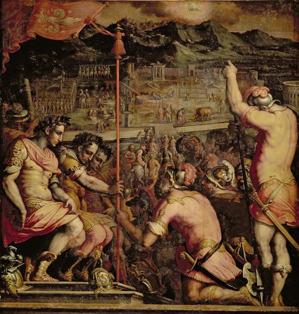 Detail of The Founding of Florenc by Giorgio (and workshop) Vasari