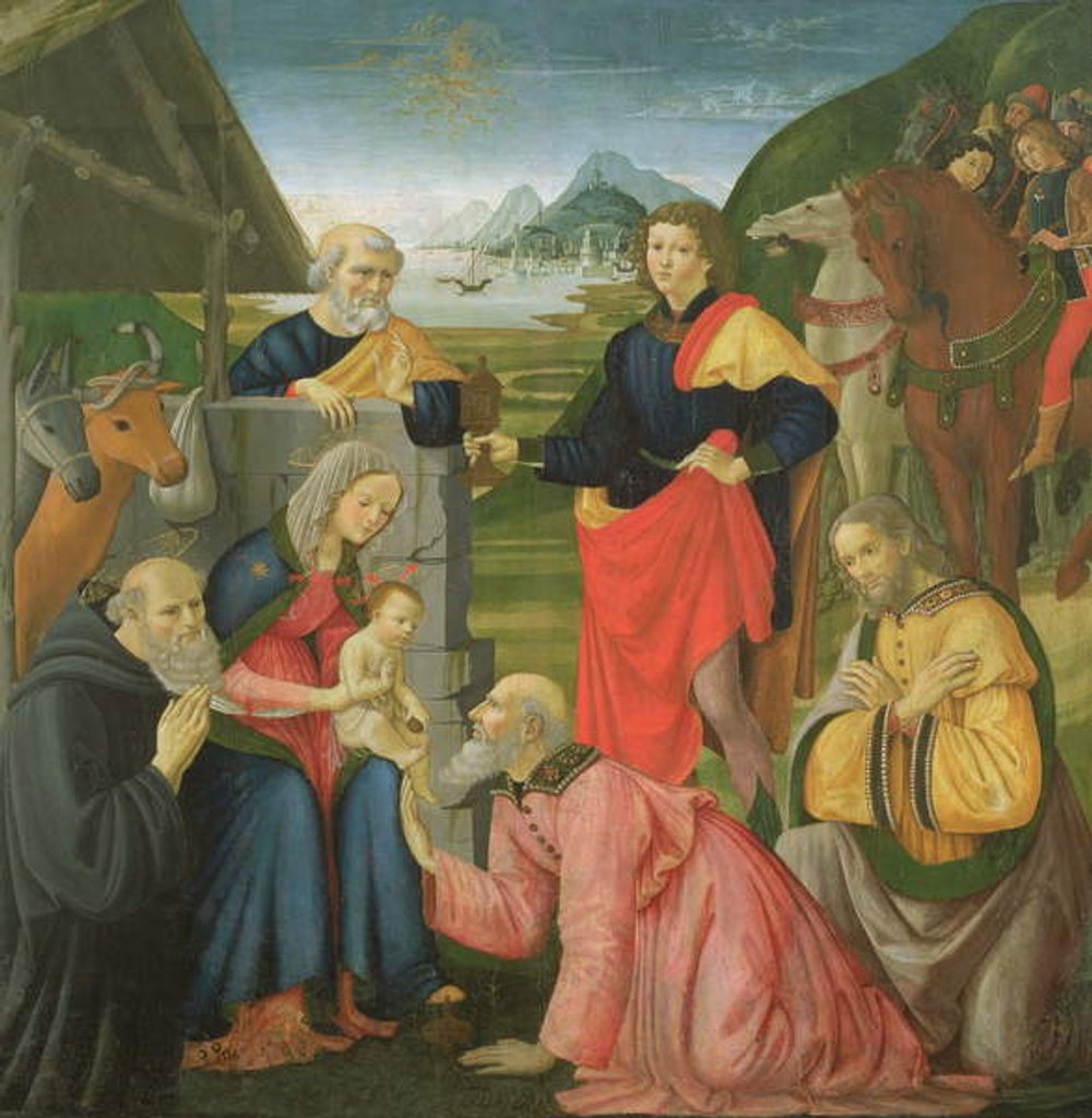 Detail of The Adoration of the Magi, 1479 by Davide & Domenico Ghirlandaio