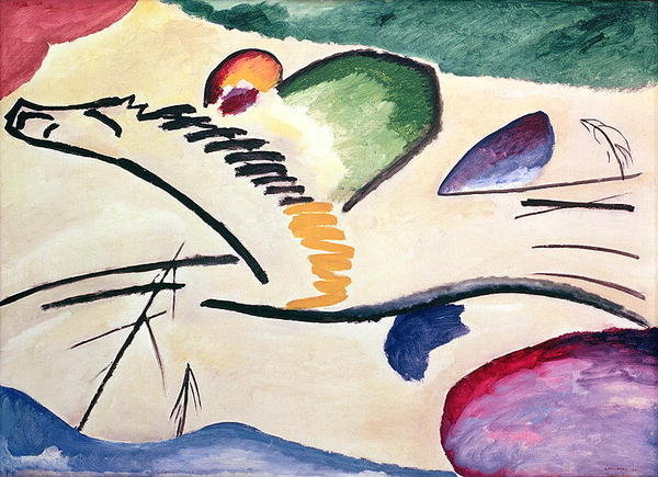 Detail of Lyrical, 1911 by Wassily Kandinsky