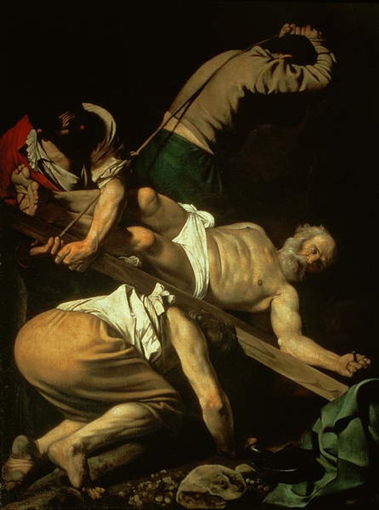 Detail of The Crucifixion of St. Peter, 1600-01 by Michelangelo Merisi da Caravaggio
