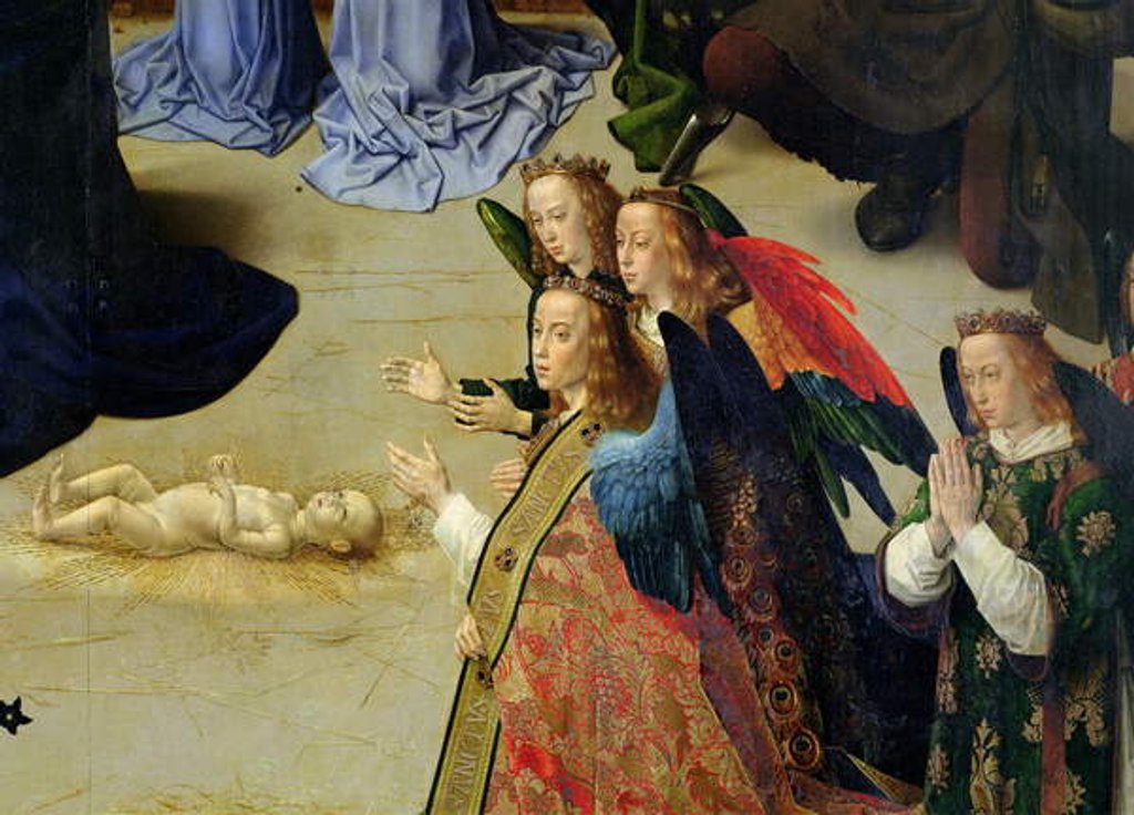 Detail of The Portinari Altarpiece by Hugo van der Goes
