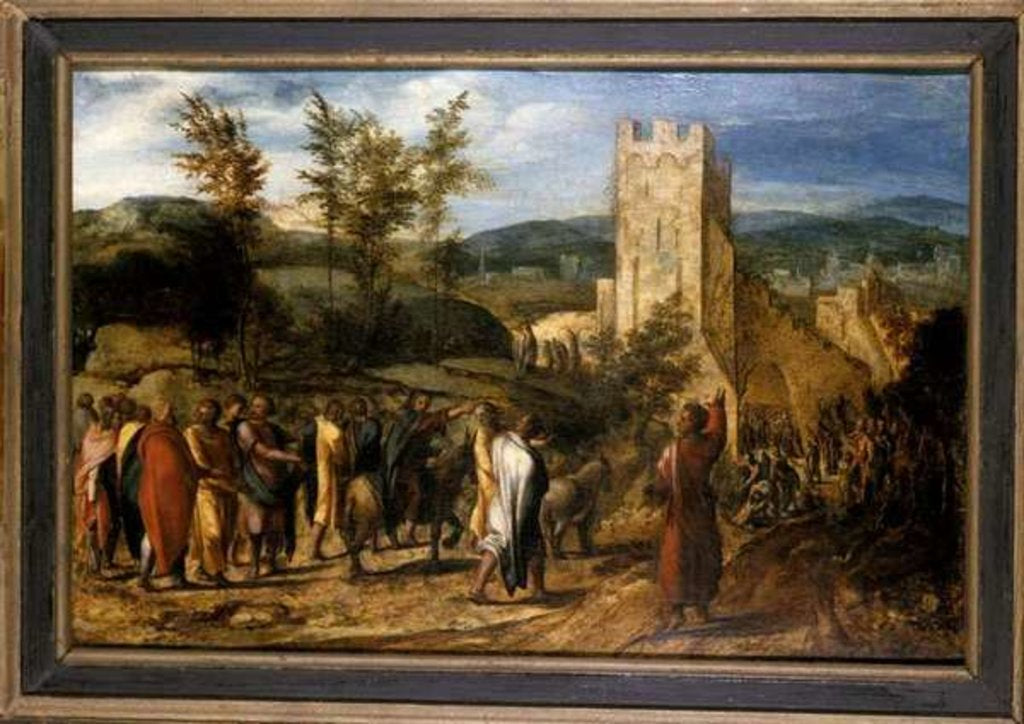 Detail of Christ entering Jerusalem, 1551-1600 by Jan van Hemessen