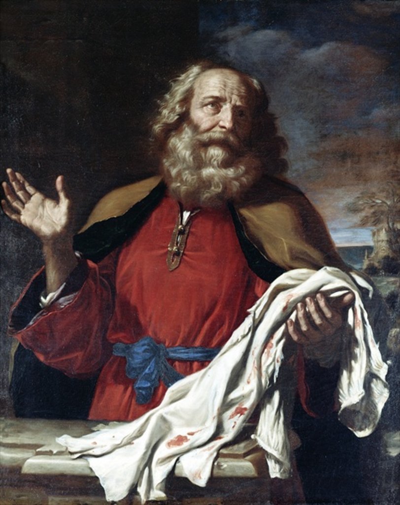 Detail of Jacob Receiving Joseph's Coat by Guercino
