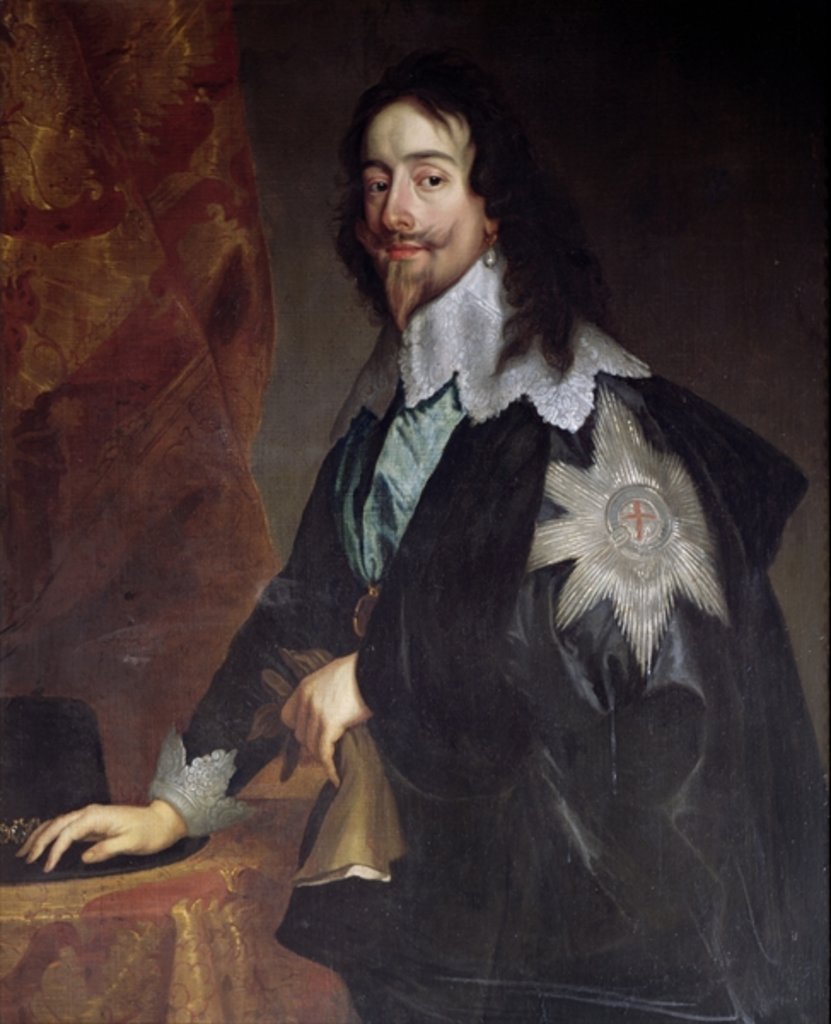 Detail of King Charles I by Anthony van Dyck