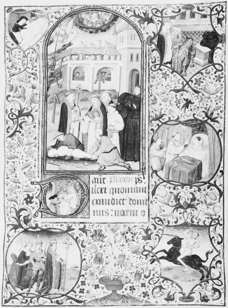 Detail of Cover Illustrating Contagious Spread of the Black Plague by Anonymous