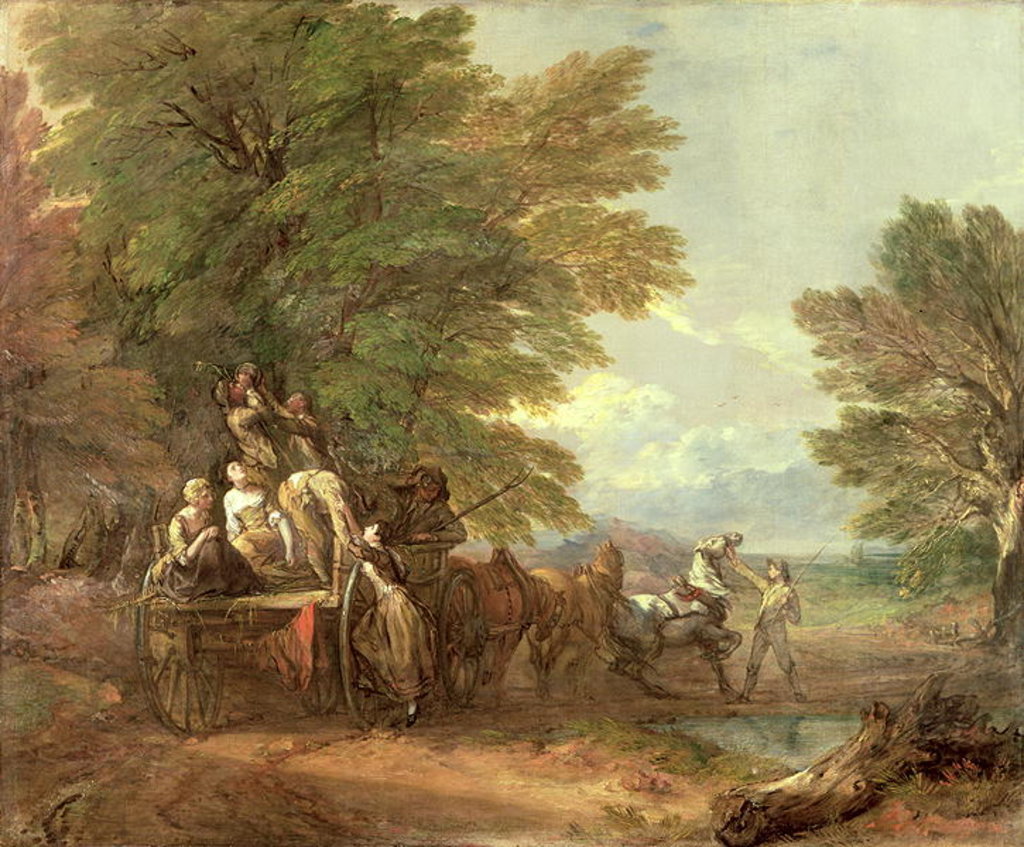 Detail of The Harvest Wagon, c.1767 by Thomas Gainsborough