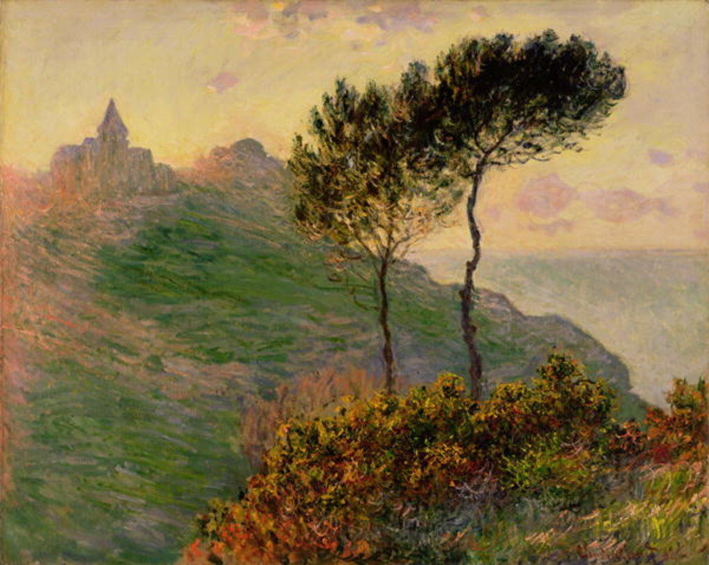 Detail of The Church at Varengeville, against the Sunlight, 1882 by Claude Monet