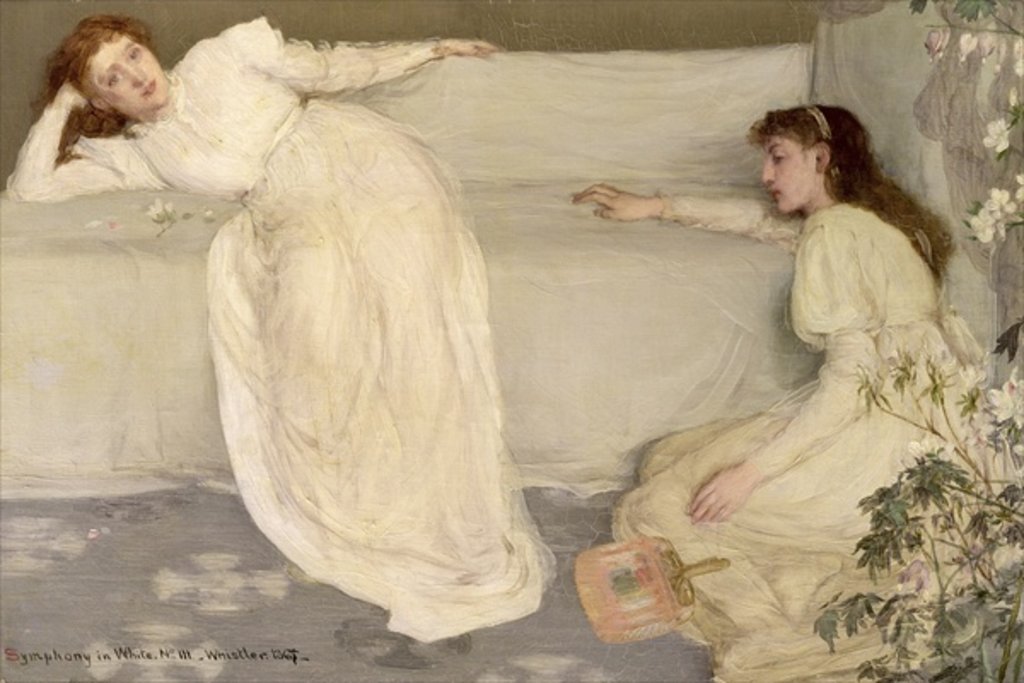 Detail of Symphony in White, No. III, 1865-7 by James Abbott McNeill Whistler