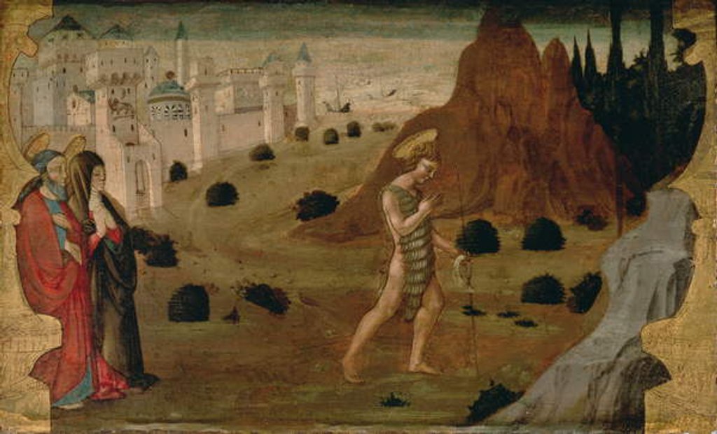 Detail of St. John the Baptist Leaving for the Desert by Neri di Bicci