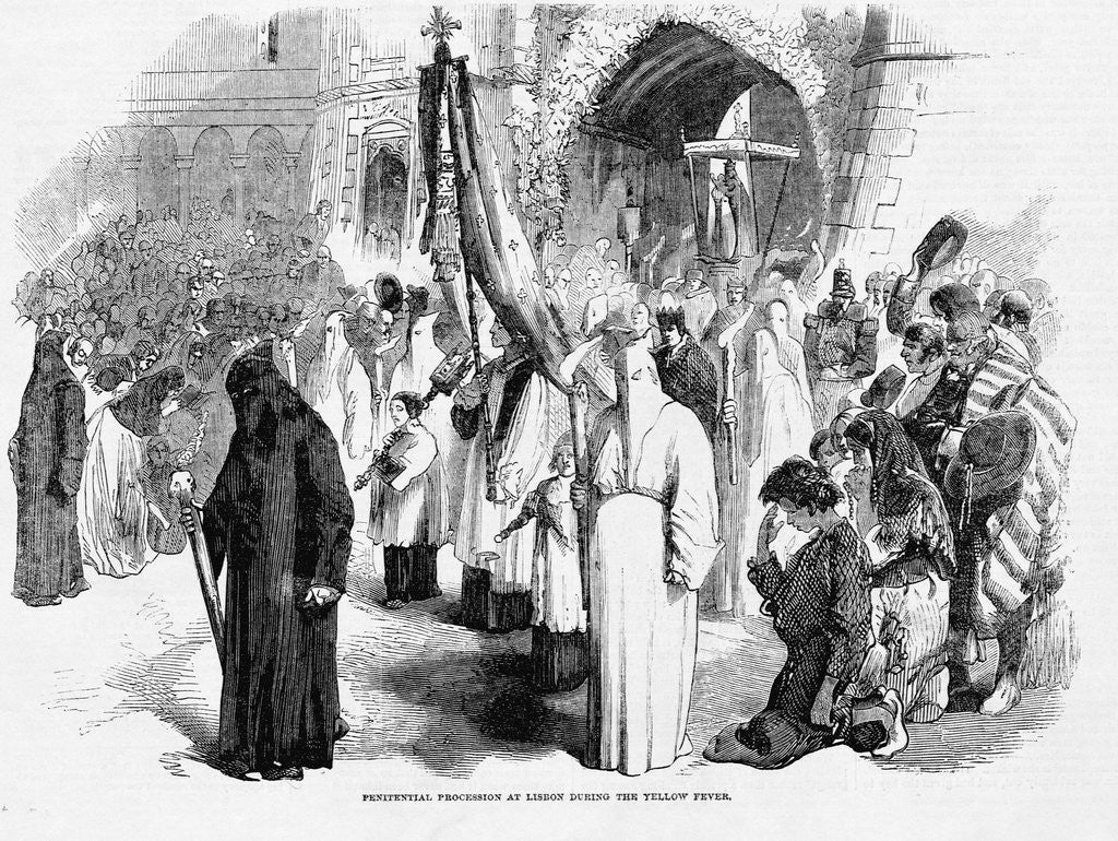 Detail of Penitential Procession by Anonymous