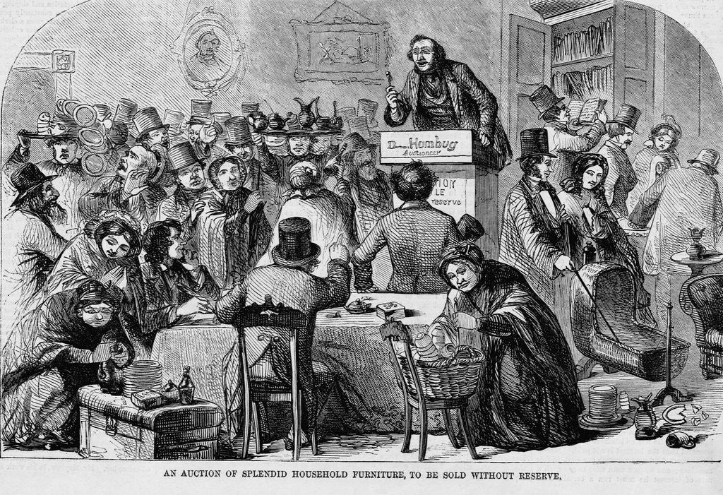 Detail of Furniture Auction by Anonymous