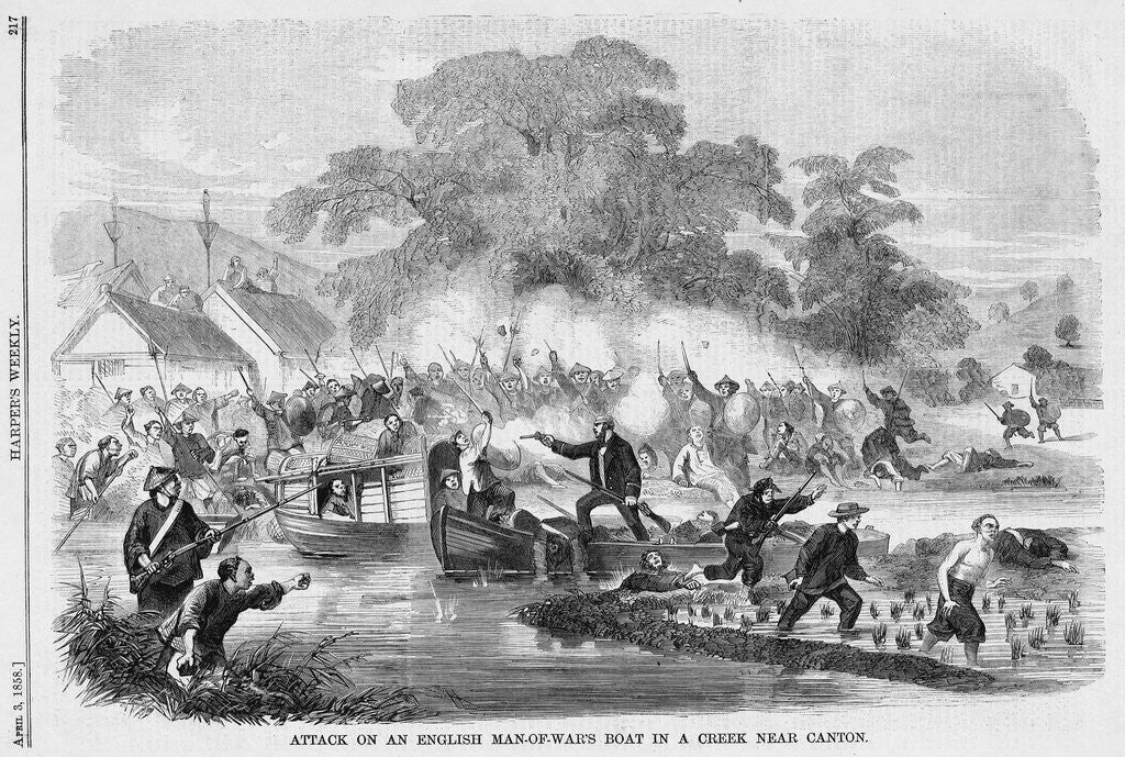 Detail of Attack on English Sailors by Anonymous