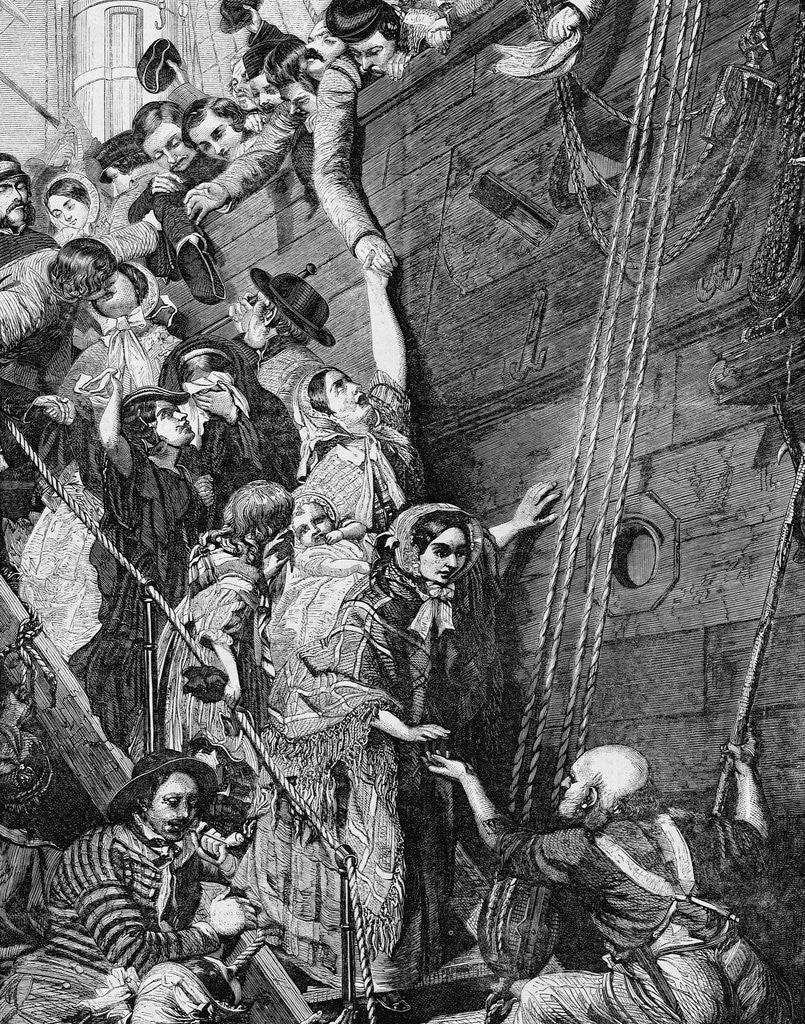 Detail of Emigrants Departing Home by Corbis