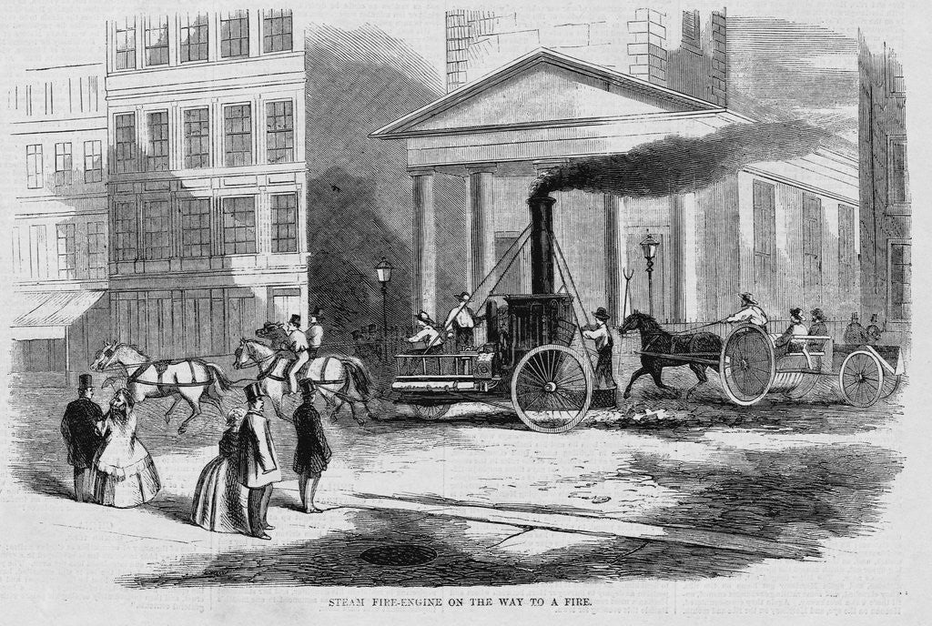 Detail of Steam Fire Engine by Anonymous