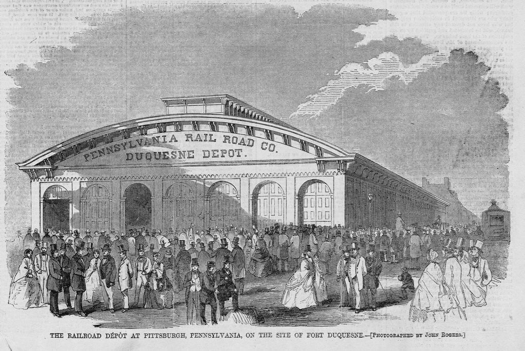 Detail of Pennsylvania Railroad Depot by Anonymous
