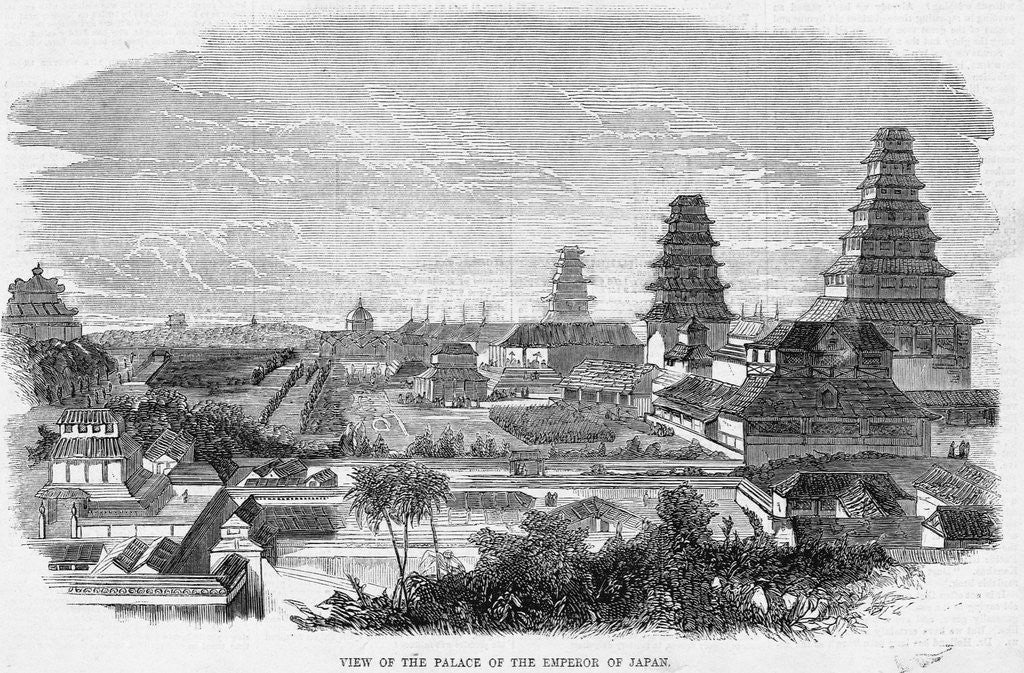 Detail of Japanese Imperial Palace by Anonymous