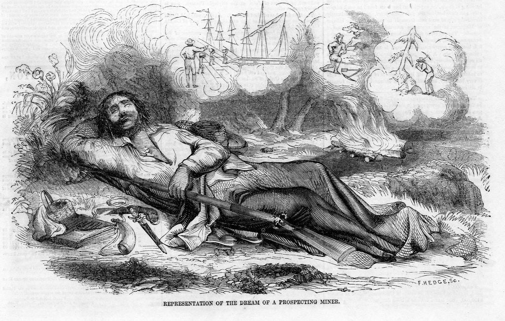 Detail of Gold Miner Dreams by Anonymous