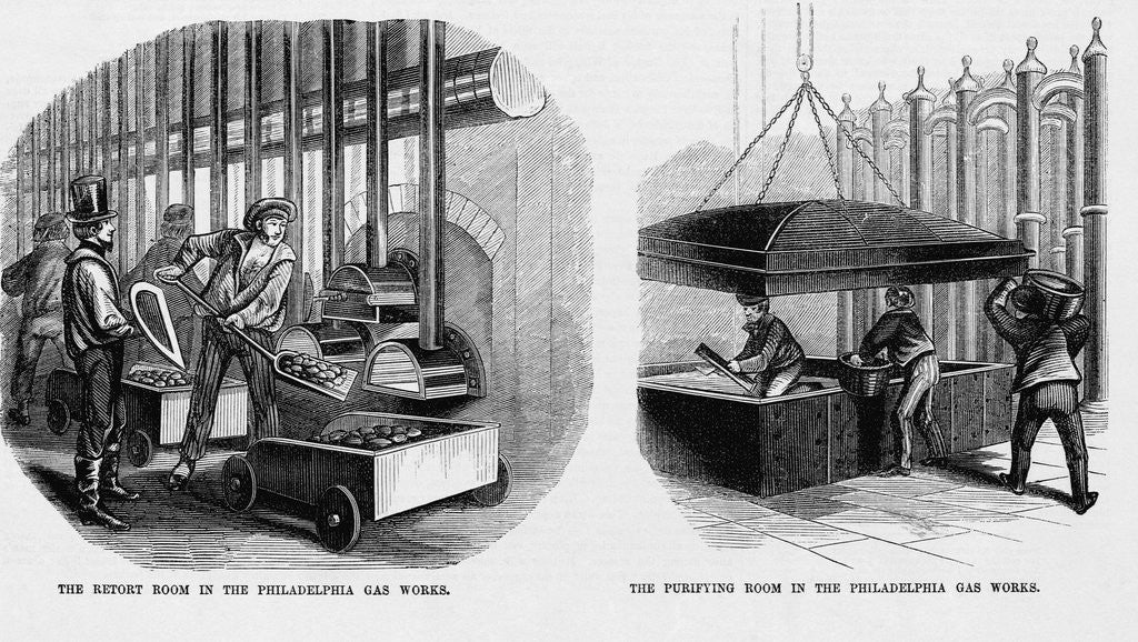 Detail of Gas Works in Philadelphia by Anonymous