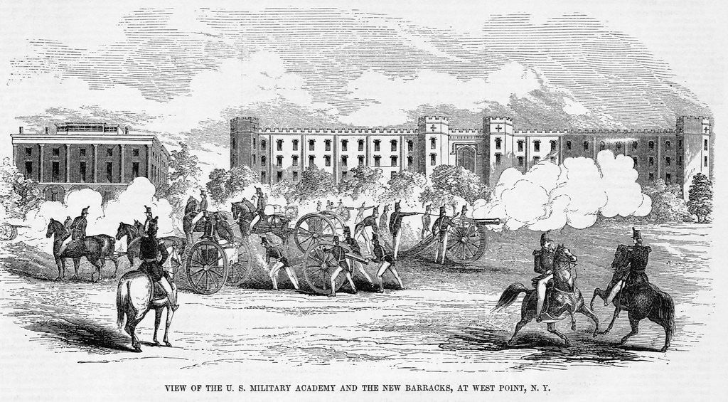 Detail of Firing Exercises at West Point by Anonymous