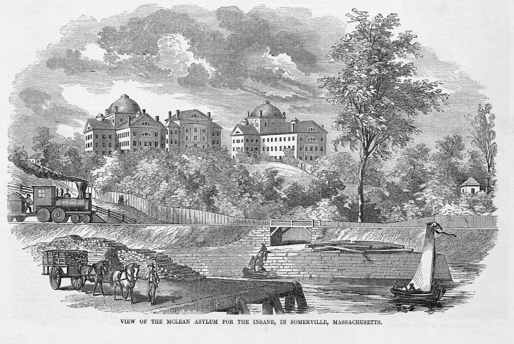 Detail of McLean Asylum in Somerville by Anonymous