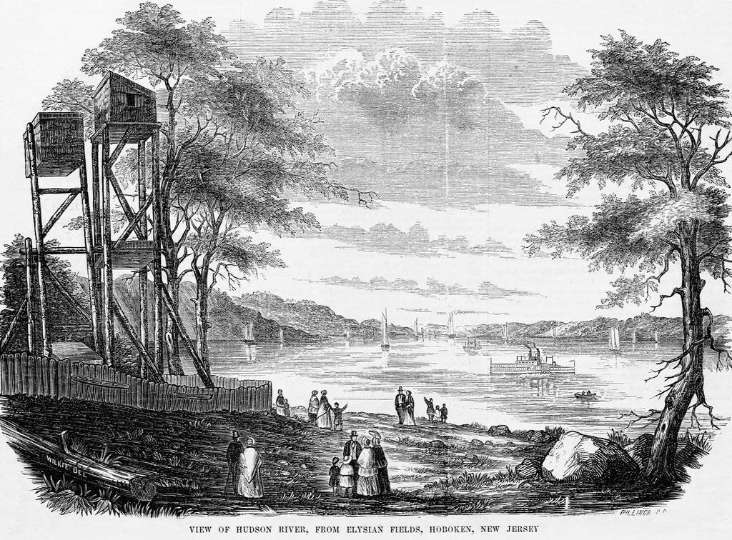 Detail of Hudson River from Elysian Fields by Anonymous