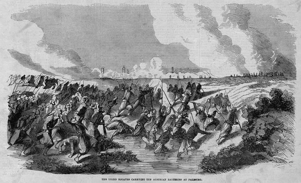 Detail of Battle of Palestro by Anonymous