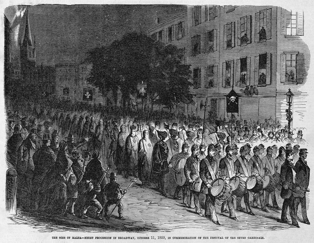 Detail of Procession of the Sons of Malta by Anonymous