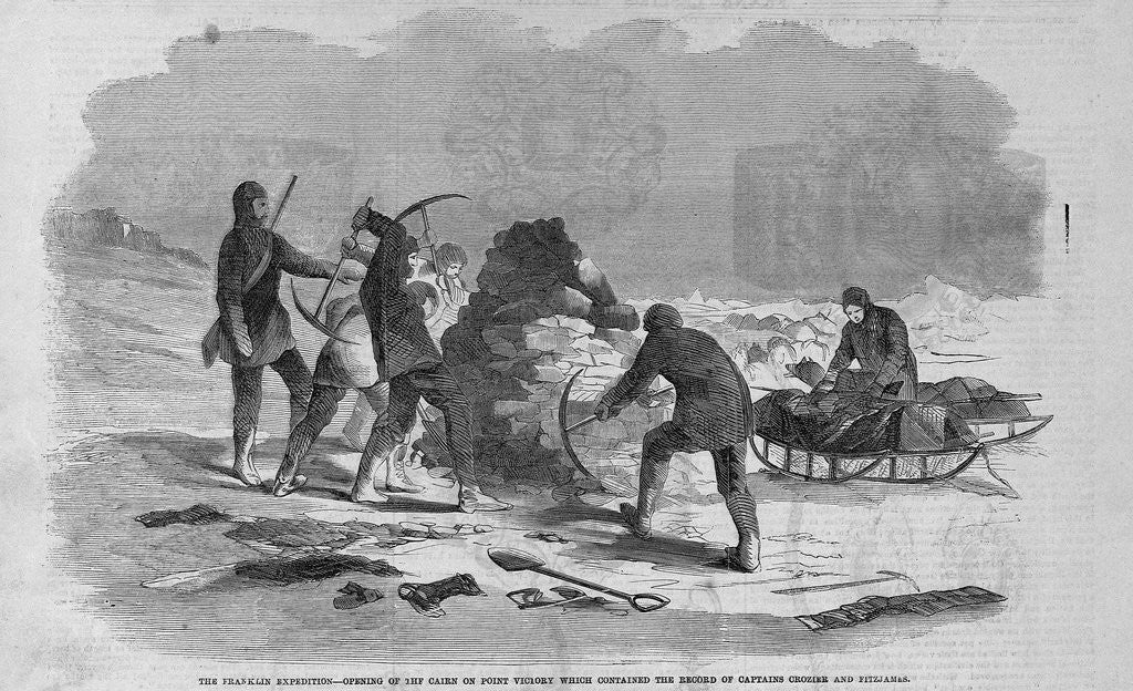 Detail of Franklin Expedition Cairn by Anonymous