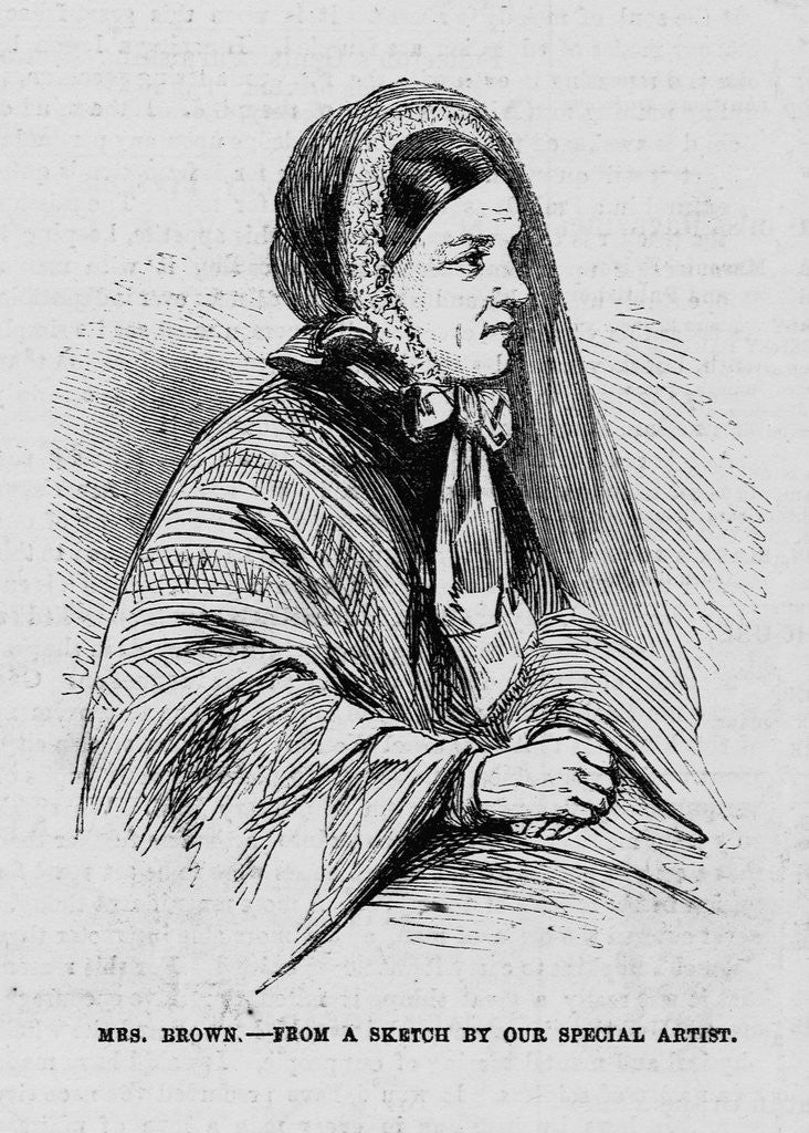 Detail of The Wife of John Brown by Anonymous