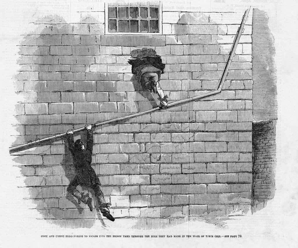 Detail of Attempted Escape of Cook and Coppic by Anonymous