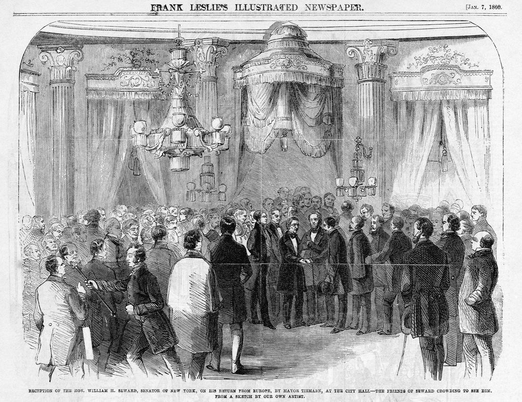 Detail of Reception for William Seward by Anonymous