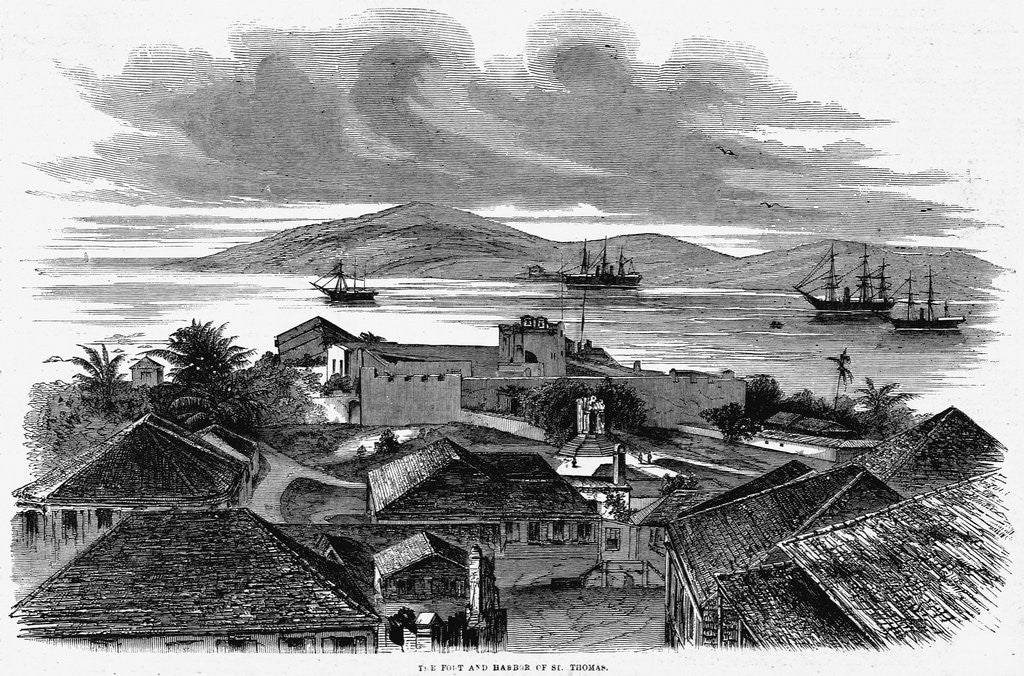 Detail of St. Thomas Port and Harbor by Anonymous