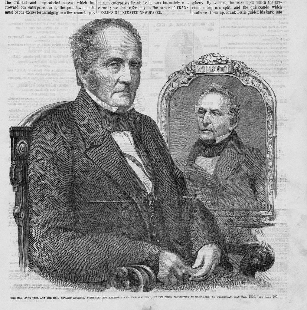 Detail of John Bell and Edward Everett by Anonymous