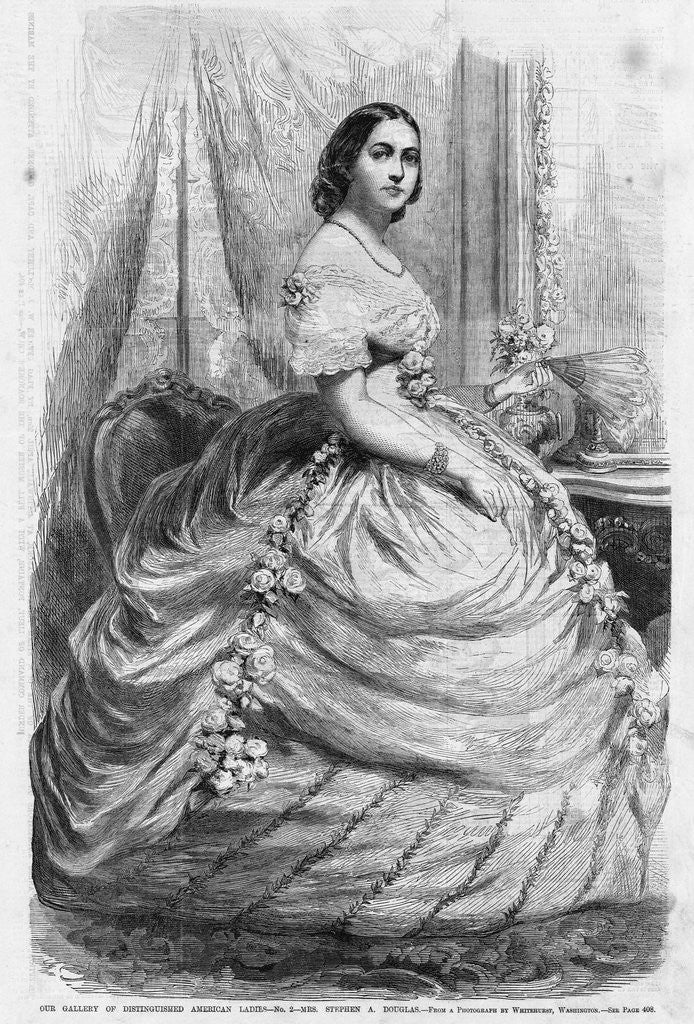 Detail of Mrs. Stephen A. Douglas by Anonymous