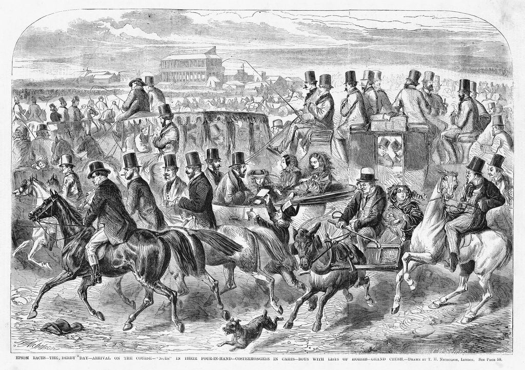 Detail of Derby Day by Anonymous