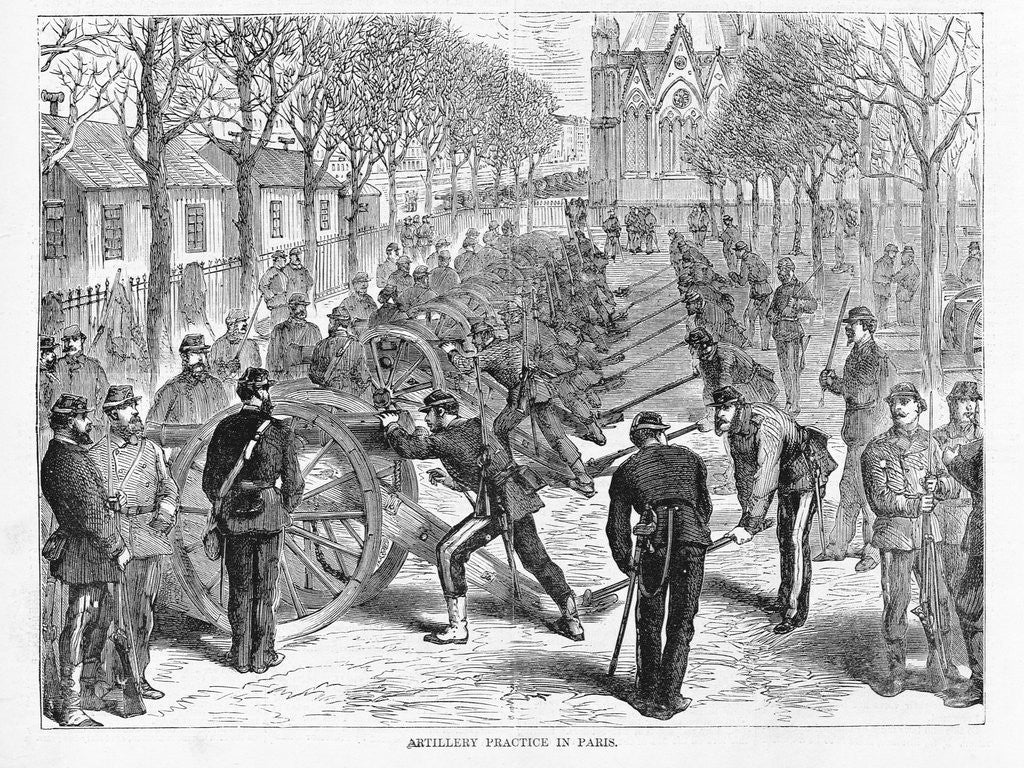 Detail of French Army Training Illustration by Anonymous