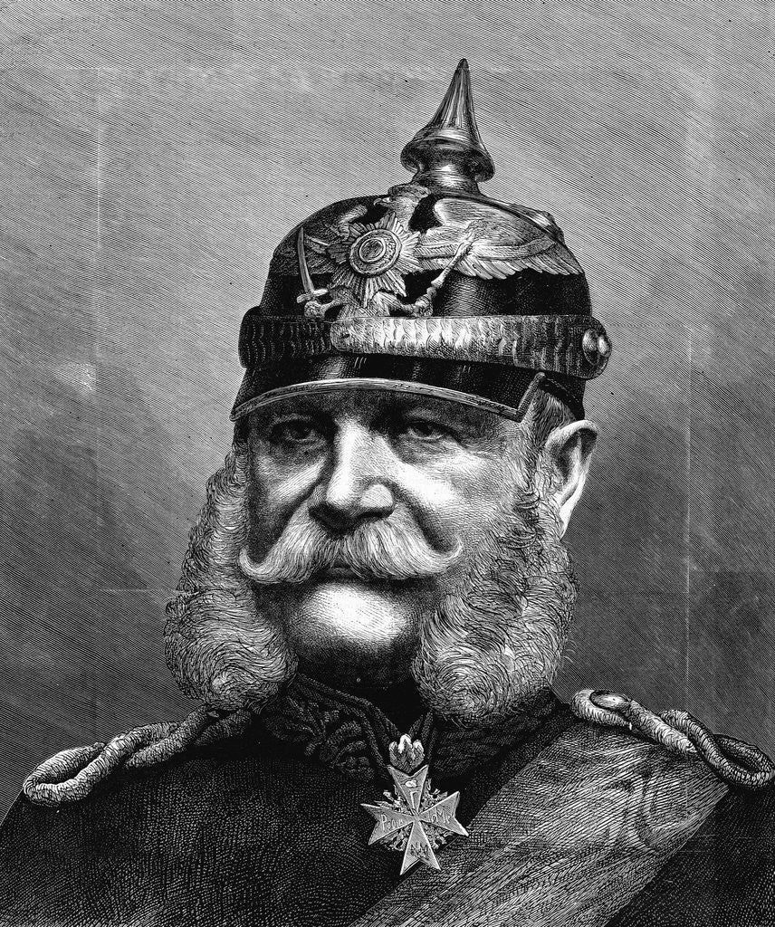 Detail of Portrait of Kaiser Wilhelm I by Anonymous