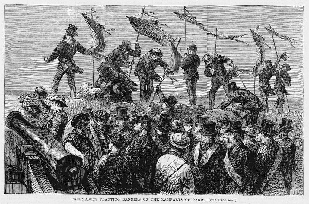 Detail of Freemasons During Paris Commune by Anonymous
