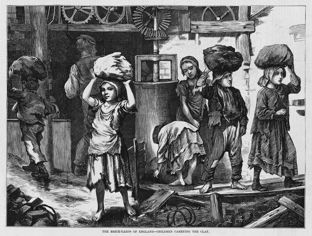 Detail of Children Working in Brickyard by Anonymous